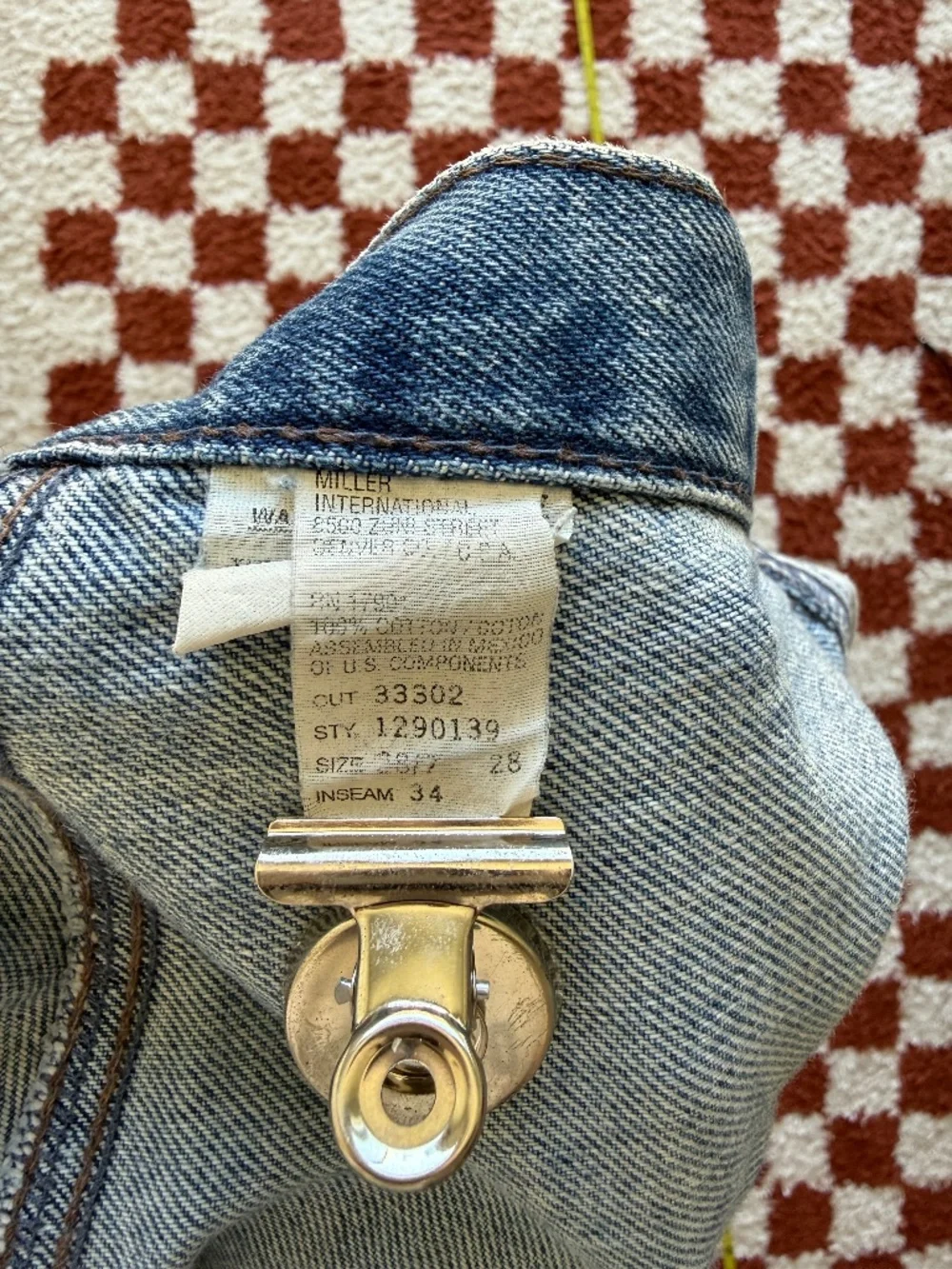Vintage 80s Rocky Mountain High Waisted Jeans 100% cotton (Rockies) - Picture 3 of 11